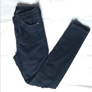 Dark denim high waisted jeans